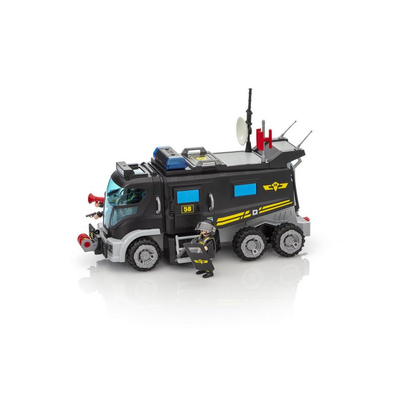 Camion policiers d'Élite avec sirÈne et gyrophare 9360, jeux de  constructions & maquettes