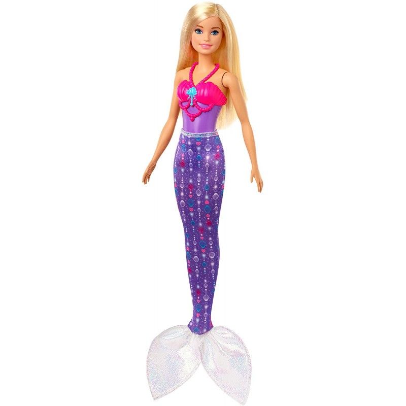 Une poupée Barbie sirène Dreamtopia assortie Mattel