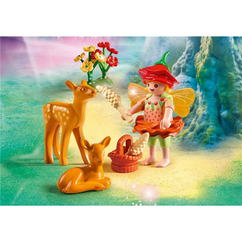 Playmobil Fairies - Fée Fleur avec licorne jaune - Playmobil