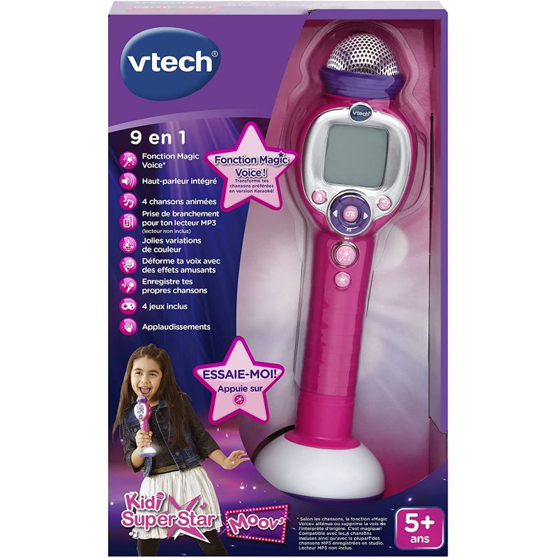 VTech - Microphone karaoké pour enfants Chante avec moi