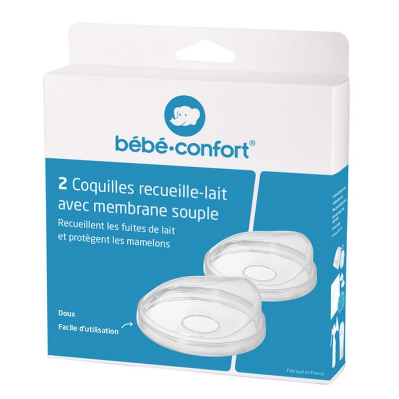 Coquilles Recueille-Lait Transparent X2 Bébé Confort