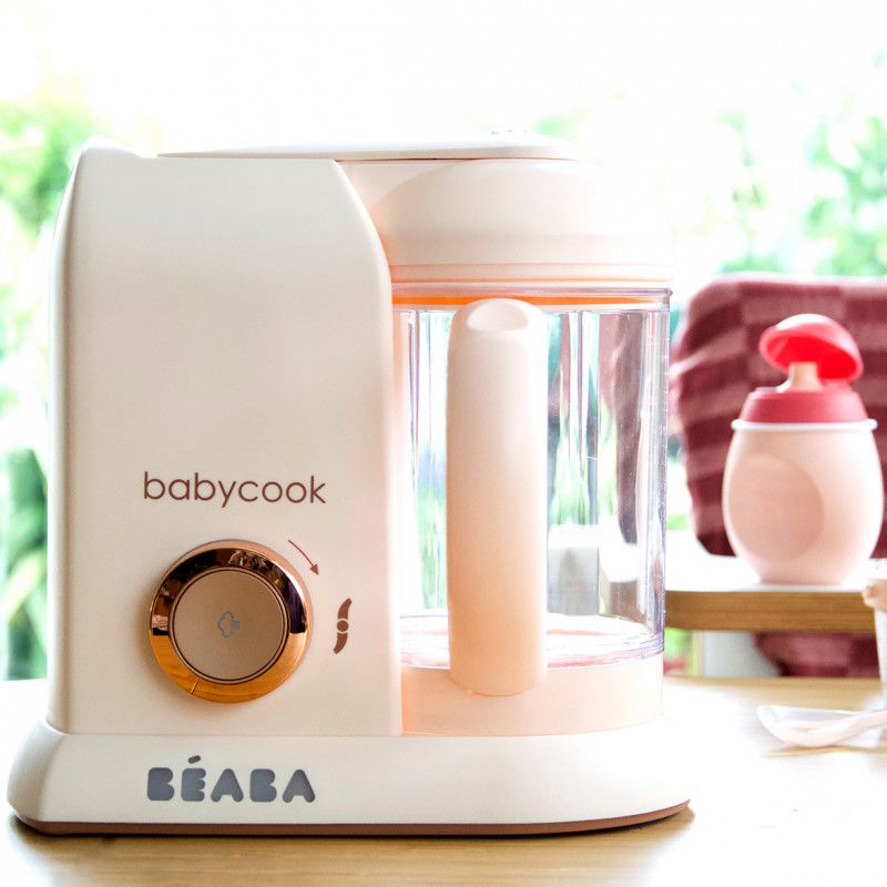 BEABA, Babycook Solo, Robot bébé 4 en 1, Cuiseur, Mixeur - Eucalyptu