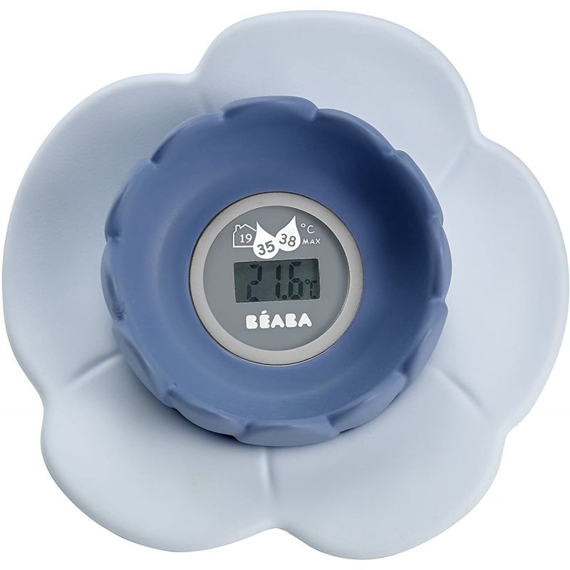 Beaba tunisie materna.tn Thermometre de bain lotus gris/bleu