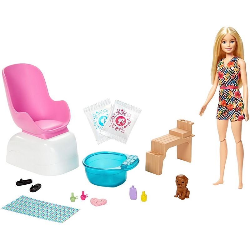 Barbie baignoire avec poupée et accessoires Mattel