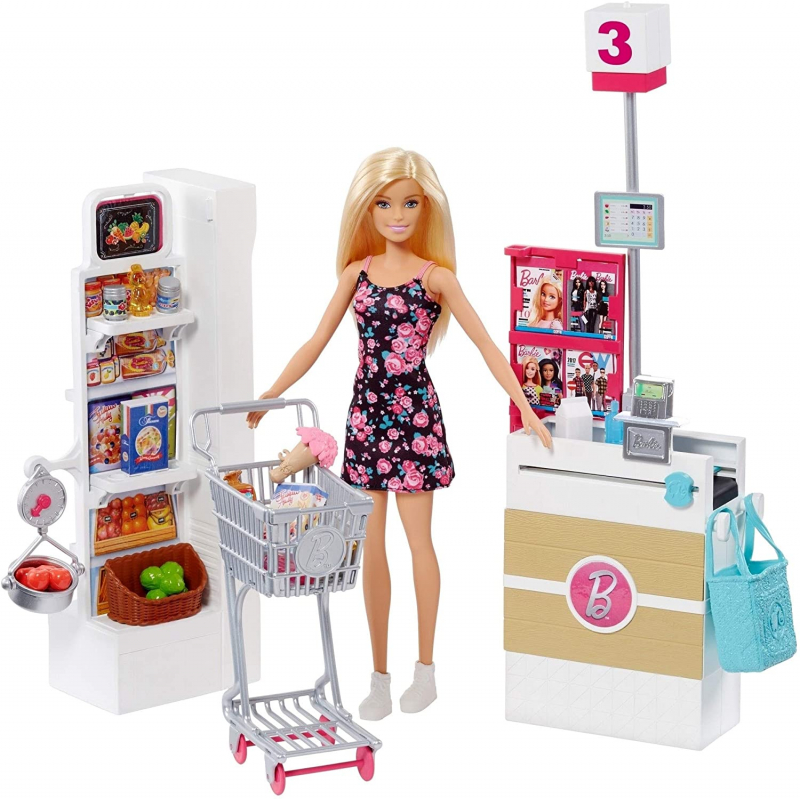 Barbie Maison transportable Barbie MATTEL : la poupée et ses accessoires à  Prix Carrefour
