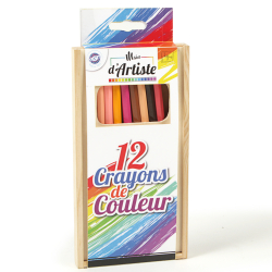 Coffret x12 crayons de couleur