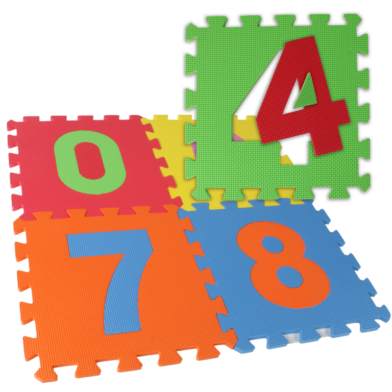 Achat Tapis puzzles chiffres en mousse 9 pieces - 1an-3ans - à 29.000 TND  en ligne chez BebeKids jouets et jeux Tunisie