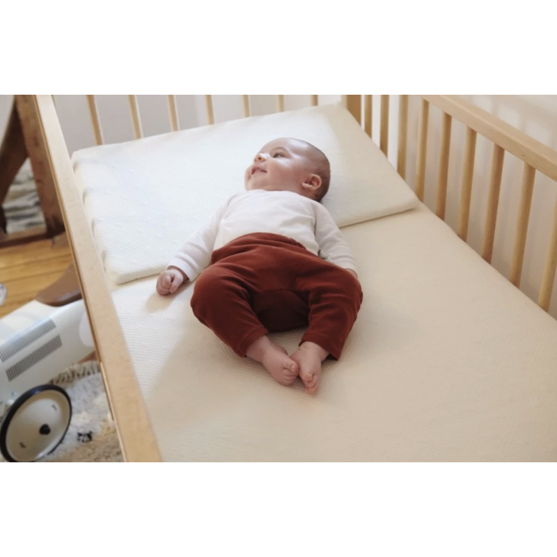 Plan incliné pour bébé à 15 degrès - Blanc - 40 x 80 cm