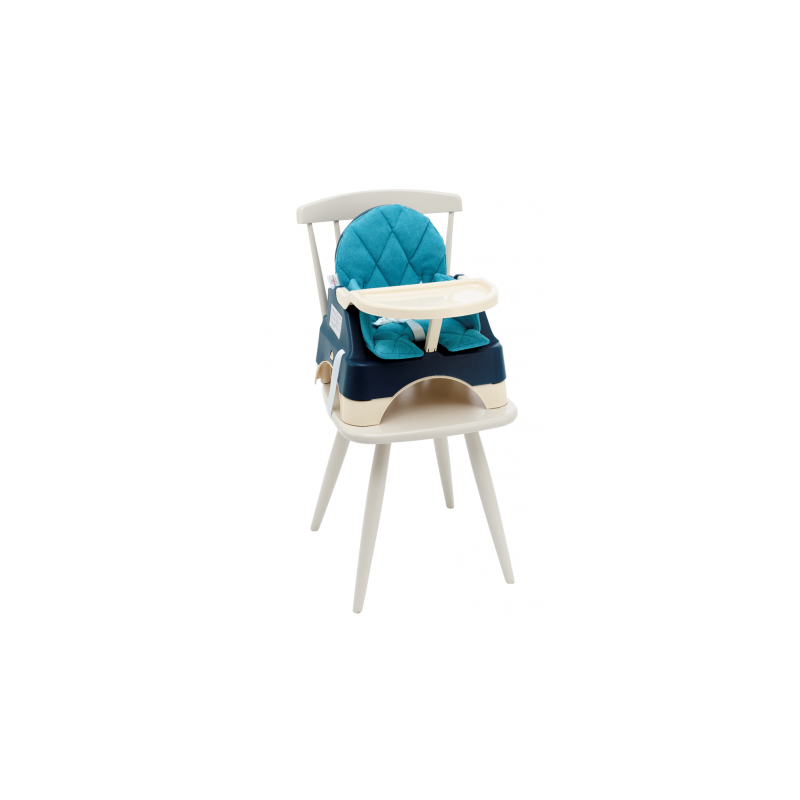Thermobaby Rehausseur de chaise évolutif 2 en 1 Bleu 