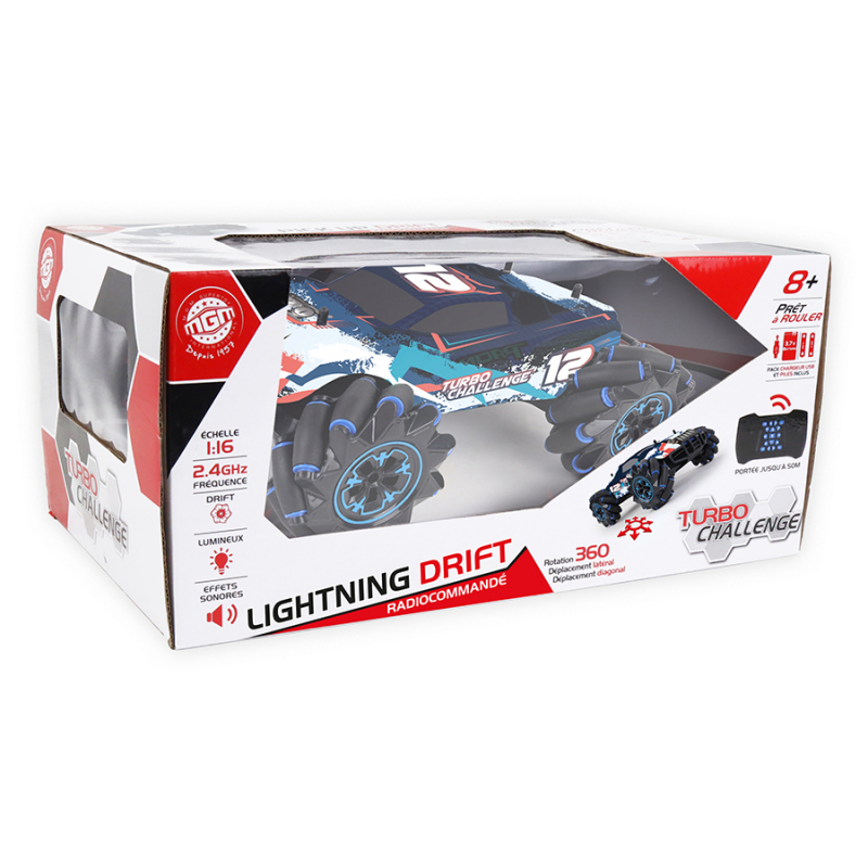 Véhicule radiocommandé 4X4 Drifting PVC lumineux - Turbo Challenge -  Cdiscount Jeux - Jouets
