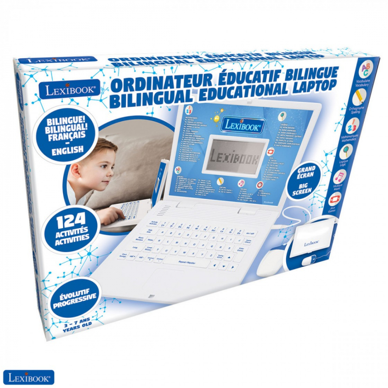 Ordinateur portable éducatif bilingue Frozen - 124 activités