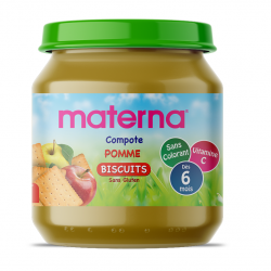 Compote materna pomme biscuit